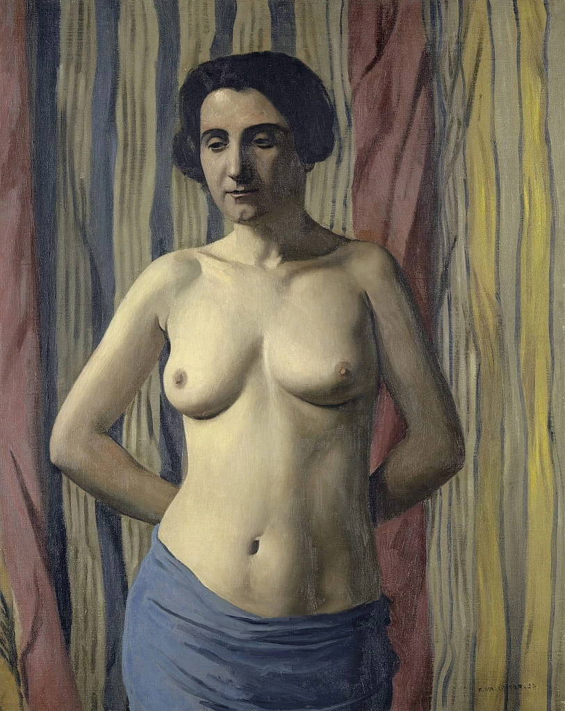 Félix Vallotton - 258, Nudo con fascia blu, 1922